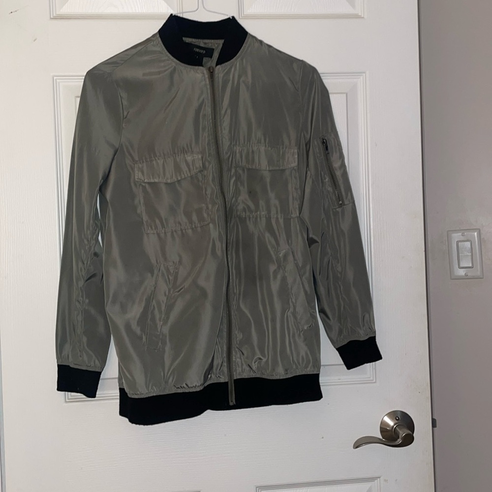 Lightweight army, green bomber jacket,